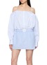 ALEXANDERWANG 露肩叠层连衣裙