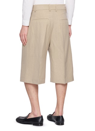 背面 - 点击放大 - STUDIO NICHOLSON - Pleated Wide Leg Shorts