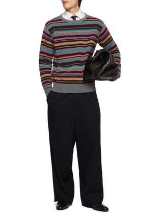 模特儿示范图 - 点击放大 - DRIES VAN NOTEN - Muroli Striped Knit Sweater