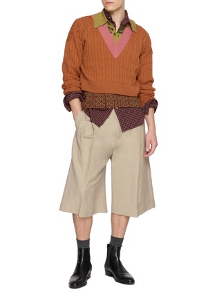 模特儿示范图 - 点击放大 - DRIES VAN NOTEN - Medan Layered Sweater