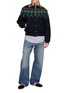 模特儿示范图 - 点击放大 - DRIES VAN NOTEN - Fair Isle Embroidered Bomber Jacket