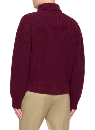 背面 - 点击放大 - DRIES VAN NOTEN - Marino Asymmetric Funnel Neck Knit Cardigan
