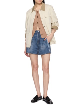 模特儿示范图 - 点击放大 - RAG & BONE - MIRAMAR 仿牛仔短裤