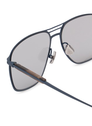 细节 - 点击放大 - BRUNELLO CUCINELLI - Titanium Rectangle Sunglasses
