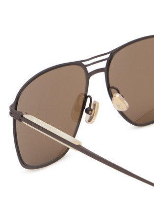 细节 - 点击放大 - BRUNELLO CUCINELLI - Titanium Rectangle Sunglasses