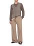模特儿示范图 - 点击放大 - MAISON MARGIELA - Fused Panel Wool Knit Sweater