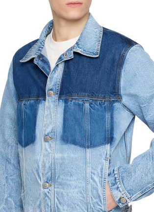  - MAISON MARGIELA - Patchwork Contrast Wash Denim Jacket