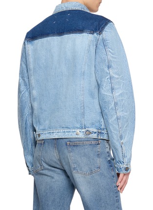 背面 - 点击放大 - MAISON MARGIELA - Patchwork Contrast Wash Denim Jacket