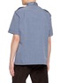 背面 - 点击放大 - MAISON MARGIELA - Short Sleeve Foldable Collar Cotton Shirt