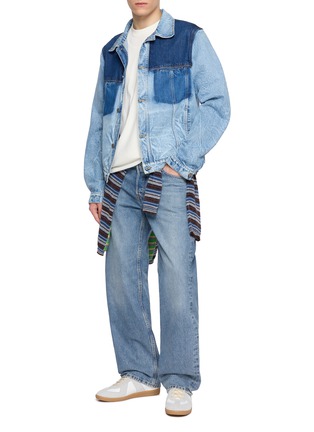 模特儿示范图 - 点击放大 - MAISON MARGIELA - Double Layered Cotton Jersey T-Shirt