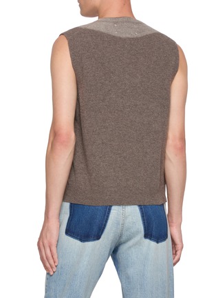 背面 - 点击放大 - MAISON MARGIELA - Fused Panel Wool Knit Sweater Vest