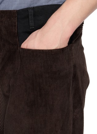  - MAISON MARGIELA - Contrast Panel Straight Leg Cotton Denim Jeans