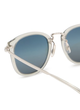 细节 - 点击放大 - OLIVER PEOPLES - Diamond Square Acetate Metal Sunglasses