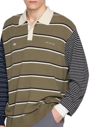  - ADIDAS - X Song for the Mute ADI007 不对称条纹 POLO 衫