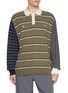 ADIDAS X Song for the Mute ADI007 不对称条纹 POLO 衫