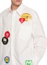  - MM6 MAISON MARGIELA - Long Sleeve Sticker Patch Cotton Poplin Shirt