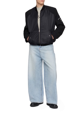 模特儿示范图 - 点击放大 - MM6 MAISON MARGIELA - 拼接长袖飞行员夹克