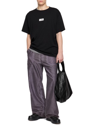 模特儿示范图 - 点击放大 - MM6 MAISON MARGIELA - LOGO 设计短袖 T 恤