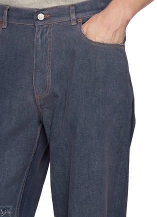  - MM6 MAISON MARGIELA - 仿破坏阔腿水洗牛仔裤