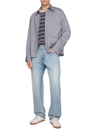 模特儿示范图 - 点击放大 - MM6 MAISON MARGIELA - False Placket Oxford Cotton Shirt
