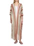 首图 - 点击放大 - AMOR RIVIERA - Zigzag Pattern Metallic Knit Long Poncho Dress