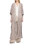 首图 - 点击放大 - AMOR RIVIERA - Zigzag Pattern Metallic Knit Long Poncho Dress