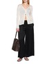 模特儿示范图 - 点击放大 - THEORY - Long Sleeve Sheer Cardigan