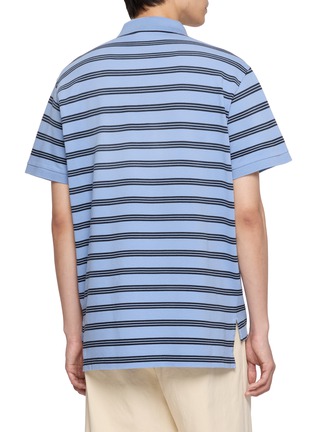 背面 - 点击放大 - PRADA - 条纹短袖 POLO 衫