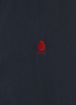  - PRADA - 皮质翻领拉链夹克