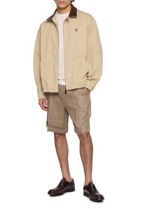 模特儿示范图 - 点击放大 - PRADA - Gabardine Zip Up Jacket