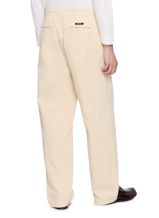 背面 - 点击放大 - PRADA - Two Pleats Wide Leg Gabardine Pants