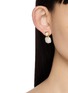 正面 -点击放大 - MISSOMA - 18K Gold Plated Brass Square Pearl Stud Earrings