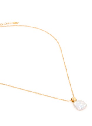 细节 - 点击放大 - MISSOMA - 18K Gold Plated Sterling Silver Square Pearl Baya Necklace