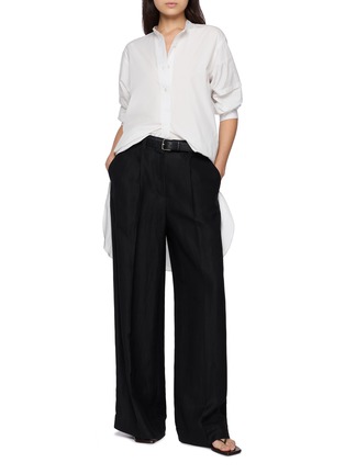 模特儿示范图 - 点击放大 - THE ROW - Dottie Cotton Poplin Long Shirt