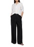 模特儿示范图 - 点击放大 - THE ROW - Dottie Cotton Poplin Long Shirt