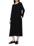 模特儿示范图 - 点击放大 - THE ROW - Cyra V-Neck Silk Dress