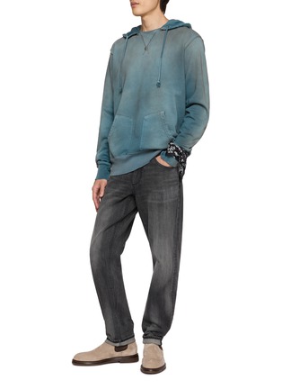 模特儿示范图 - 点击放大 - ANTIK DENIM - Classic Distressed Hoodie