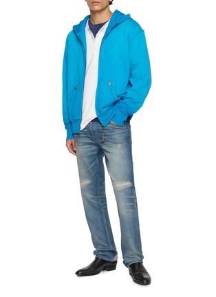 模特儿示范图 - 点击放大 - ANTIK DENIM - Feather Zip Hoodie