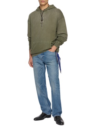 模特儿示范图 - 点击放大 - ANTIK DENIM - Hooded Medallion Embellished Sweater