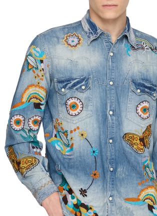  - ANTIK DENIM - Butterfly Denim Western Shirt