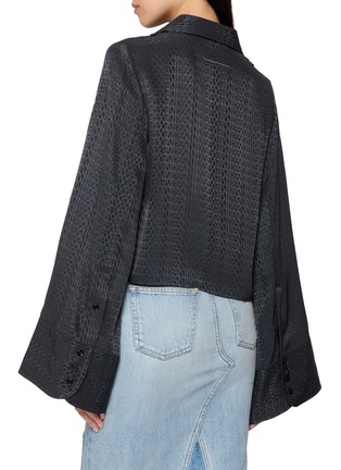 背面 - 点击放大 - MM6 MAISON MARGIELA - 解构暗纹宽袖衬衫