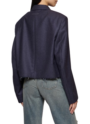 背面 - 点击放大 - MM6 MAISON MARGIELA - Cropped Double Breasted Blazer