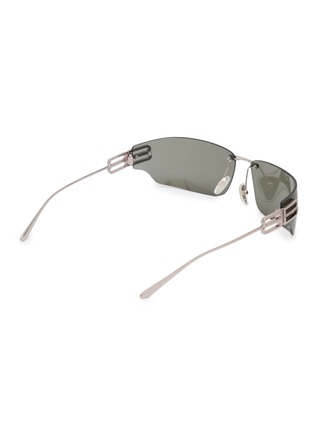 模特儿示范图 - 点击放大 - BALENCIAGA - Metal Rectangular Sunglasses