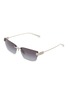 首图 - 点击放大 - BALENCIAGA - Metal Rectangular Sunglasses