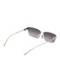 模特儿示范图 - 点击放大 - BALENCIAGA - Metal Rectangular Sunglasses