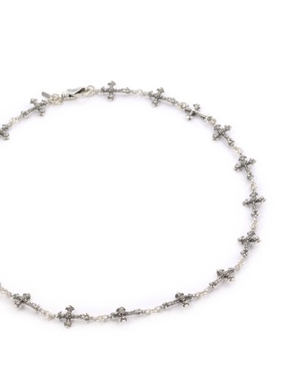 细节 - 点击放大 - EMANUELE BICOCCHI - Rose Cross Sterling Silver Necklace