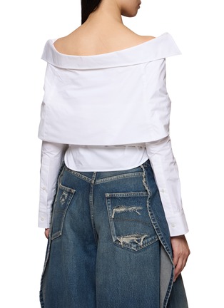 背面 - 点击放大 - BALENCIAGA - Off Shoulder Wrap Shirt