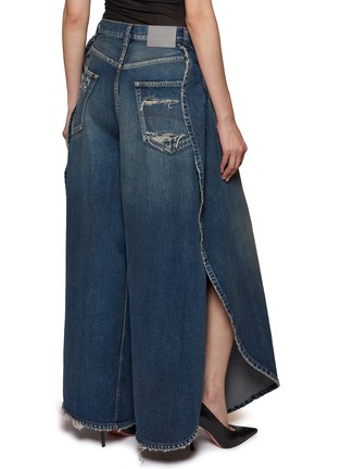 背面 - 点击放大 - BALENCIAGA - Tulip Distressed Dark Wash Wide Jeans