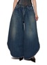 首图 - 点击放大 - BALENCIAGA - Tulip Distressed Dark Wash Wide Jeans