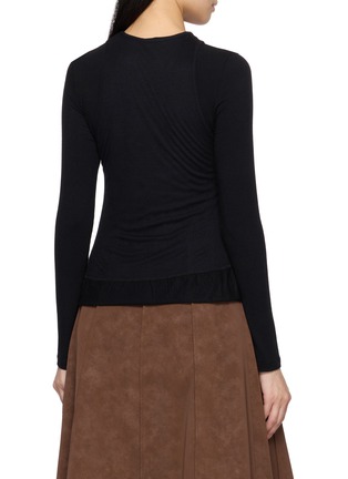 背面 - 点击放大 - THE LOOM - Dual Line Layered Peplum T-Shirt